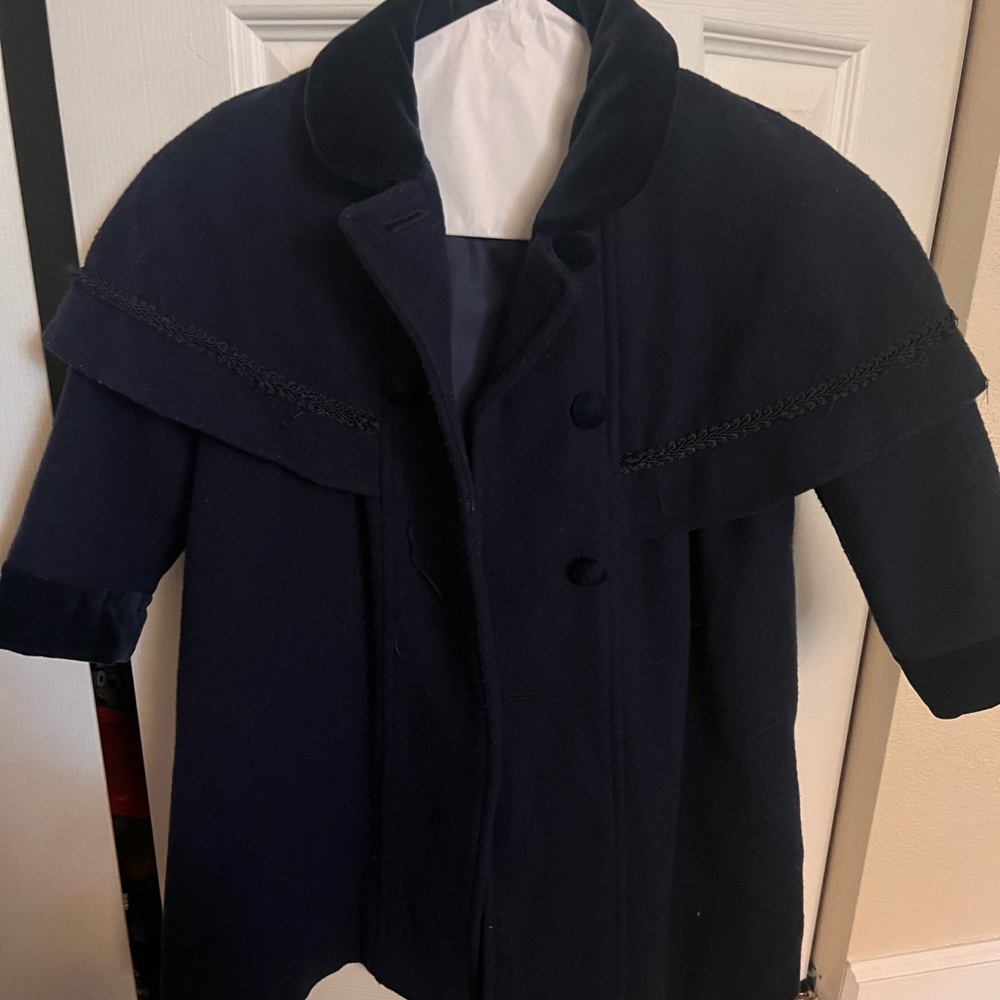 Toddle girls navy pea coat